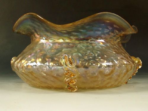 BOHEMIAN KRALIK IRIDESCENT GLASS BOWL C1900 - ADDITIONAL PHOTO 1