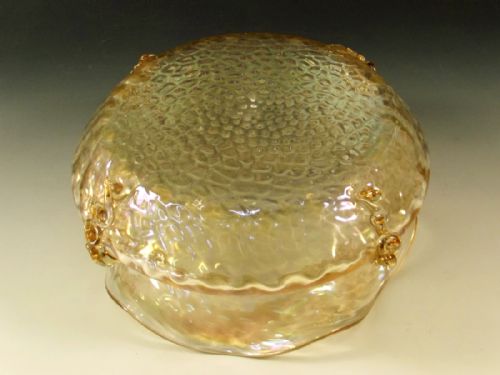 BOHEMIAN KRALIK IRIDESCENT GLASS BOWL C1900 - ADDITIONAL PHOTO 2