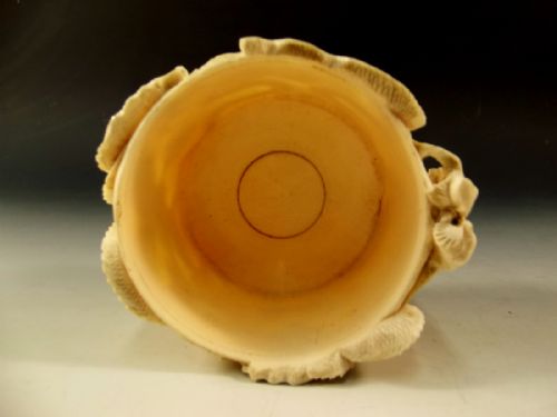 JAPANESE IVORY LIDDED DRAGON POT MEIJI PERIOD - ADDITIONAL PHOTO 7