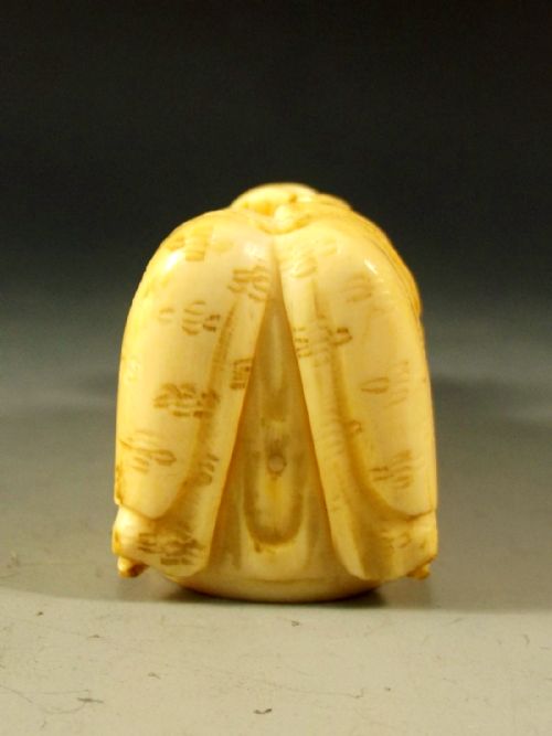 19TH CENTURY CHINESE CARVED IVORY CANE HANDLE - ADDITIONAL PHOTO 4
