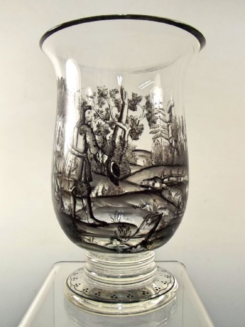 19TH CENTURY BOHEMIAN SCHWARZLOT ENAMEL BEAKER - ADDITIONAL PHOTO 1