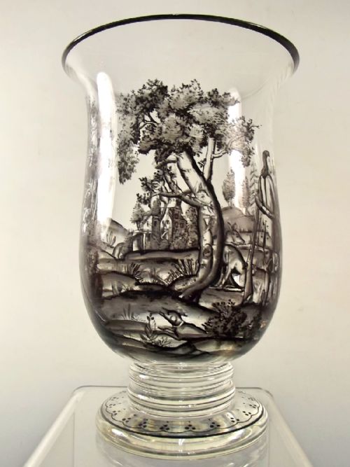 19TH CENTURY BOHEMIAN SCHWARZLOT ENAMEL BEAKER - ADDITIONAL PHOTO 2
