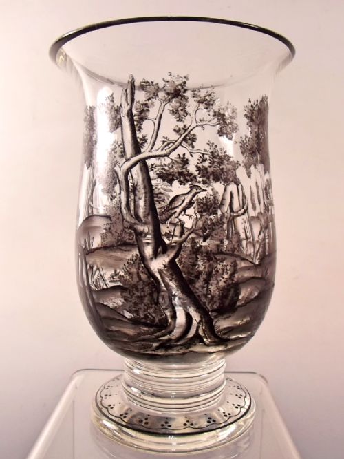 19TH CENTURY BOHEMIAN SCHWARZLOT ENAMEL BEAKER - ADDITIONAL PHOTO 3