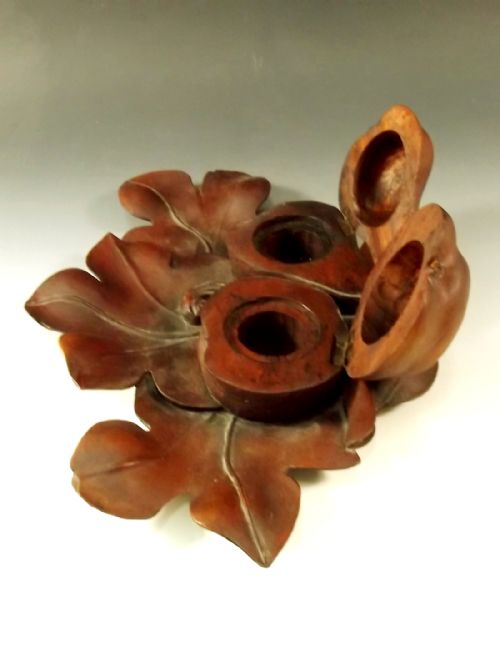 BLACK FOREST APPLE PEAR DOUBLE INKWELL - ADDITIONAL PHOTO 2