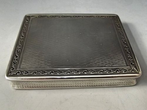 sterling silver hallmarked asprey cigarette case 1916 - CATEGORY: ANTIQUE SILVER - DATED 1910