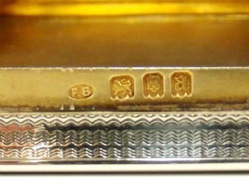 STERLING SILVER HALLMARKED ASPREY CIGARETTE CASE 1916 - ADDITIONAL PHOTO 2