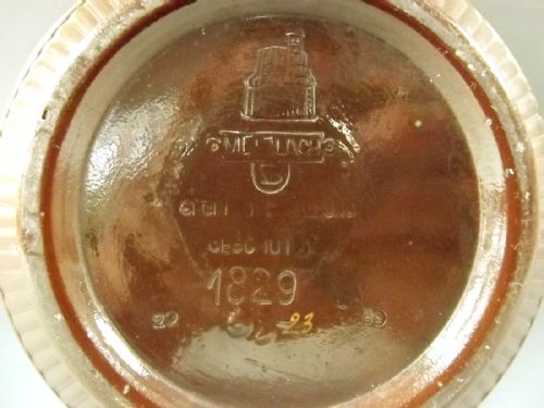 19TH CENTURY METTLACH STONEWARE VASE NO 1829 - ADDITIONAL PHOTO 3
