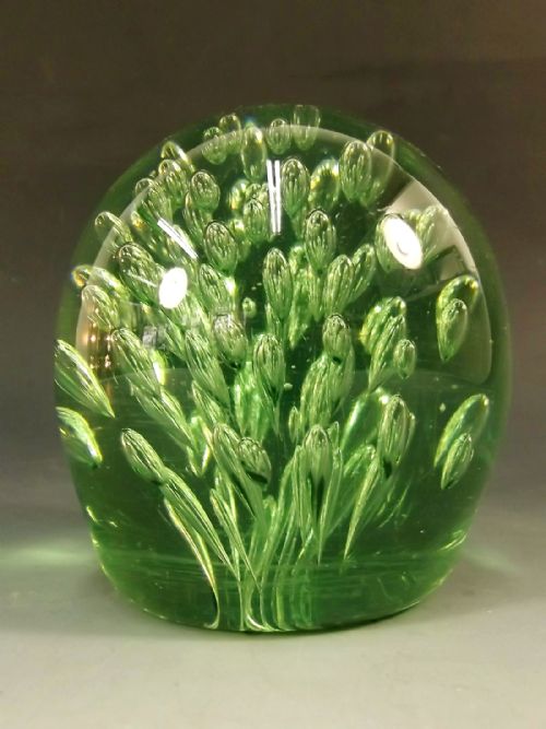 19th century dump glass paperweight - CATEGORY: ANTIQUE MISCELLANEOUS - DATED 1880