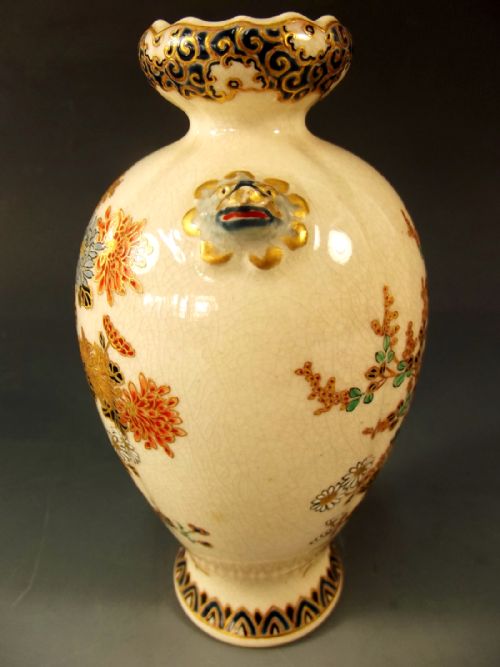 PAIR OF JAPANESE MEIJI PERIOD IMPERIAL SATSUMA VASES - ADDITIONAL PHOTO 5