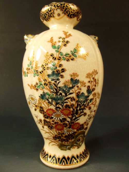 PAIR OF JAPANESE MEIJI PERIOD IMPERIAL SATSUMA VASES - ADDITIONAL PHOTO 6