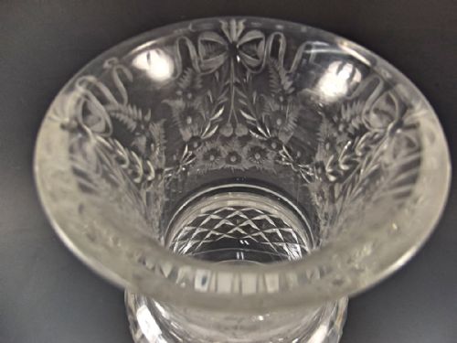 STOURBRIDGE STEVENS WILLIAMS CUT GLASS GOBLET - ADDITIONAL PHOTO 2