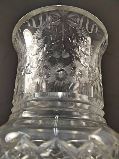 STOURBRIDGE STEVENS WILLIAMS CUT GLASS GOBLET - ADDITIONAL PHOTO 4