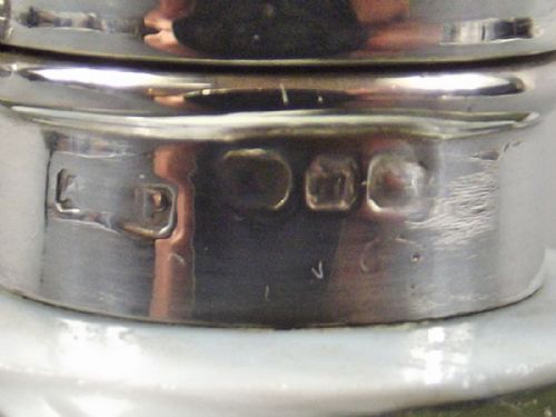 HALLMARKED SILVER THOMAS WEBB CAMEO GLASS PERFUME BOTTLE - ADDITIONAL PHOTO 4