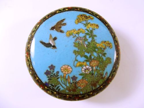 japanese meiji period cloisonne enamel kogo - CATEGORY: ANTIQUE MISCELLANEOUS - DATED 1900