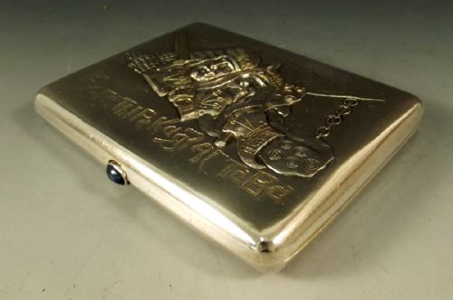 RUSSIAN 84 SILVER WARRIORS CIGARETTE CASE - ADDITIONAL PHOTO 1