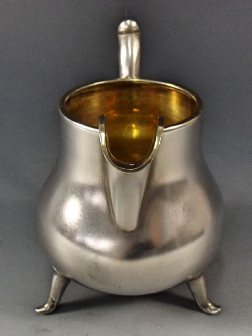 RUSSIAN SILVER CREAM JUG MOSCOW 1894 - ADDITIONAL PHOTO 1