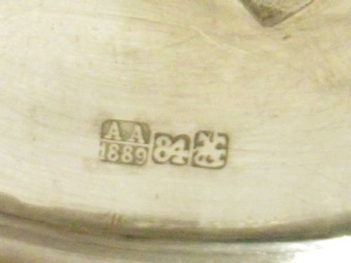 PAIR RUSSIAN SILVER SWAN SALT SERVERS MOSCOW 1889 - ADDITIONAL PHOTO 9