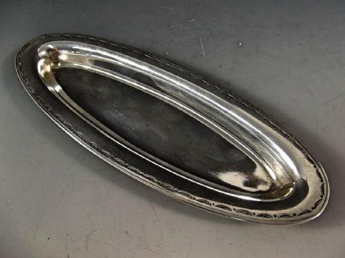 tiffany co sterling silver oval tray c1910 - CATEGORY: ANTIQUE SILVER - DATED 1910
