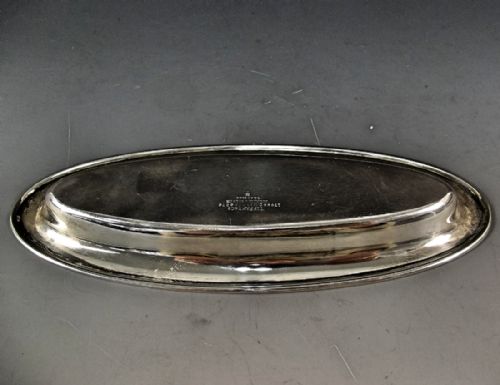 TIFFANY CO STERLING SILVER OVAL TRAY C1910 - ADDITIONAL PHOTO 3