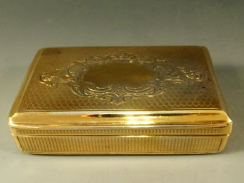 18th century french silver gilt snuff box - CATEGORY: ANTIQUE BOXES - DATED 18TH CENTURY