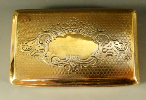 18TH CENTURY FRENCH SILVER GILT SNUFF BOX - ADDITIONAL PHOTO 1