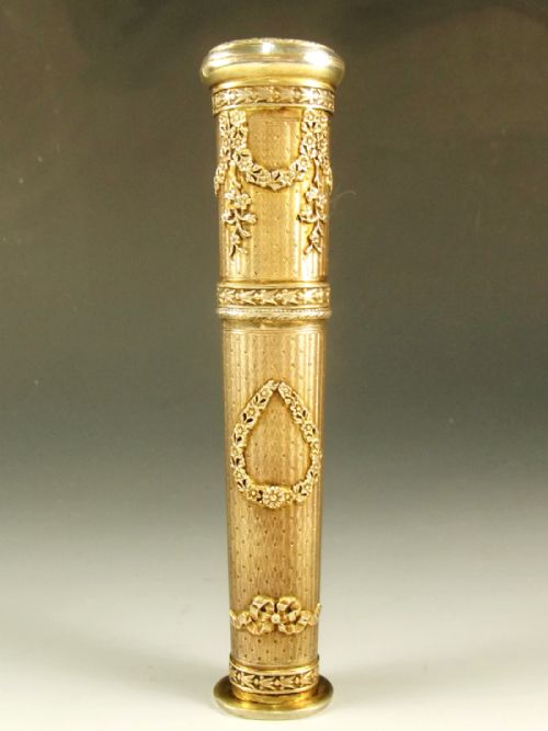 19TH CENTURY FRENCH SILVER GILT QUILL HOLDER SEAL - ADDITIONAL PHOTO 1
