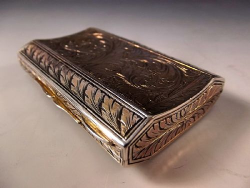 19TH CENTURY CONTINENTAL SILVER MALACHITE SNUFF BOX - ADDITIONAL PHOTO 6