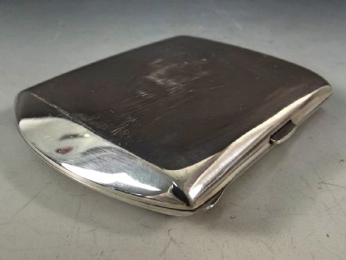 CONTINENTAL STERLING SILVER ENAMEL FLORAL CIGARETTE CASE - ADDITIONAL PHOTO 4