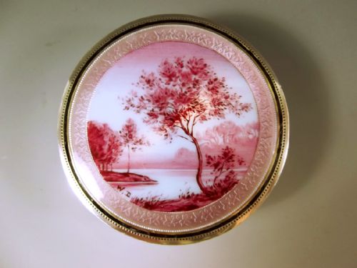 FRENCH SILVER ENAMEL LANDSCAPE BOX - ADDITIONAL PHOTO 1