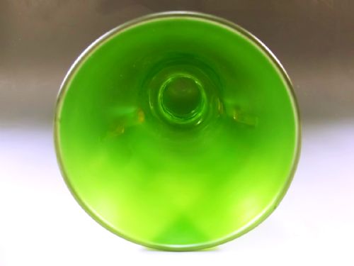 LARGE LOETZ IRIDESCENT GREEN GLASS VASE C1900 - ADDITIONAL PHOTO 7
