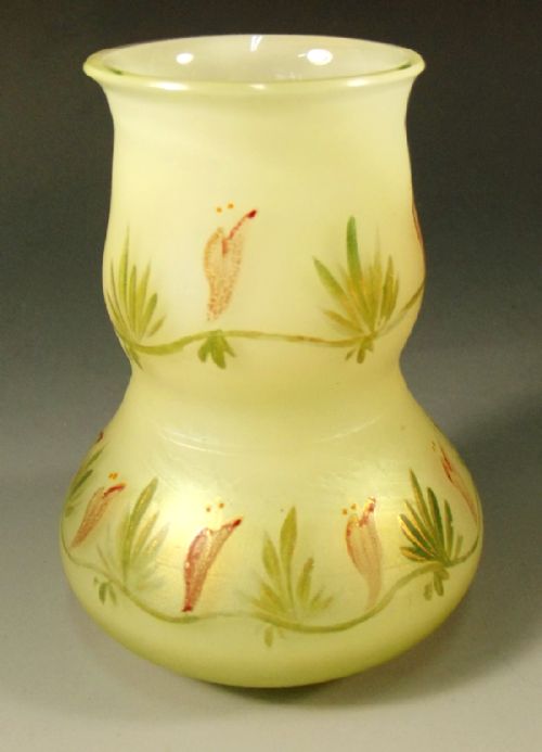 loetz glass arcadia double gourd vase c1900 - CATEGORY: ANTIQUE VASES - DATED 1900