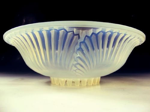 R LALIQUE OPALESCENT GLASS MONTIGNY BOWL - ADDITIONAL PHOTO 2