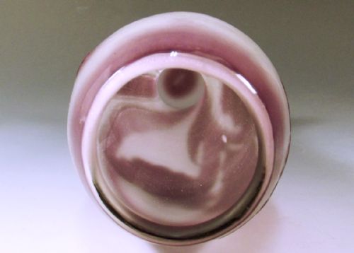 EMILE GALLE MARTELLE MAUVE PUG IRIS CAMEO GLASS VASE - ADDITIONAL PHOTO 7