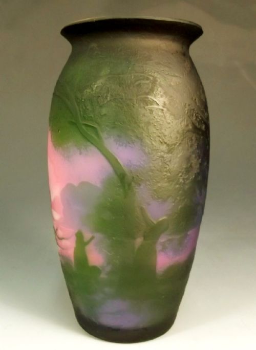MULLER FRES MAIDEN BY THE RIVER 4COLOUR CAMEO GLASS VASE - ADDITIONAL PHOTO 2
