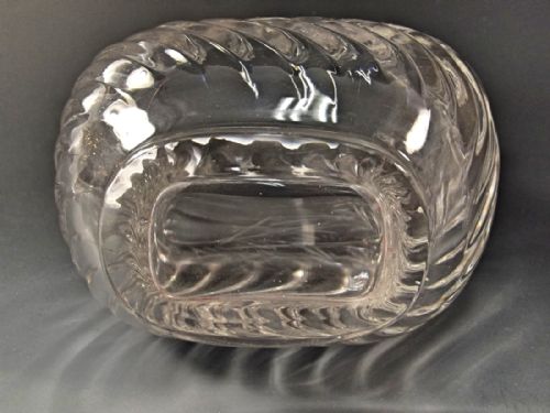 BACCARAT ROCK CRYSTAL CUT GLASS VASE GEESE ON A POND - ADDITIONAL PHOTO 7