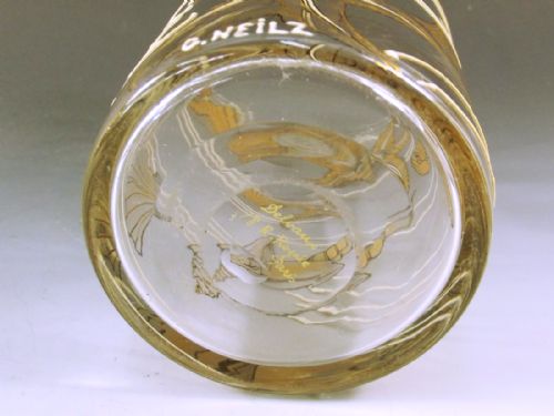 FRENCH GILT ENAMELLED SEA SHELL VASE SIGNED - ADDITIONAL PHOTO 6