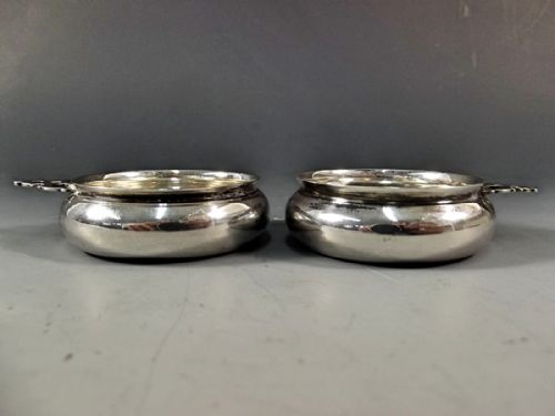 PAIR OF TIFFANY CO STERLING SILVER WINE TASTERS - ADDITIONAL PHOTO 3