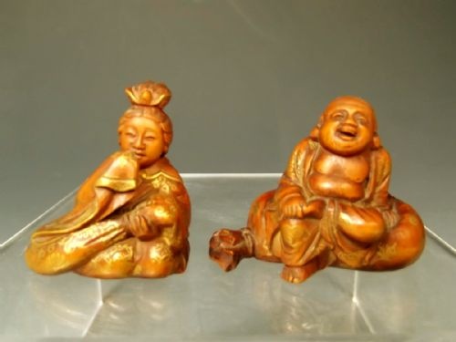 JAPANESE CARVED GILDED HARDWOOD TREASURE BOAT WITH 5 GODS MEIJI PERIOD - ADDITIONAL PHOTO 13