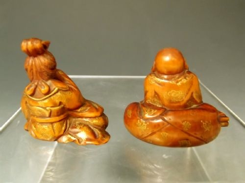 JAPANESE CARVED GILDED HARDWOOD TREASURE BOAT WITH 5 GODS MEIJI PERIOD - ADDITIONAL PHOTO 14