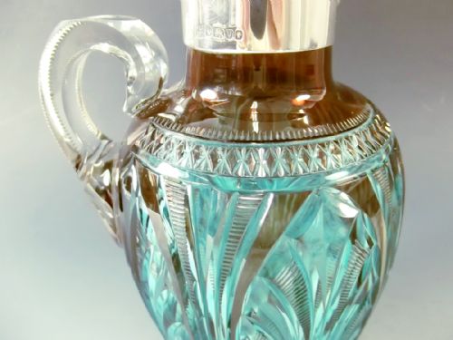 STEVENS WILLIAMS SILVER MOUNTED CLARET JUG BY JOHN ORCHARD 1888 - ADDITIONAL PHOTO 3