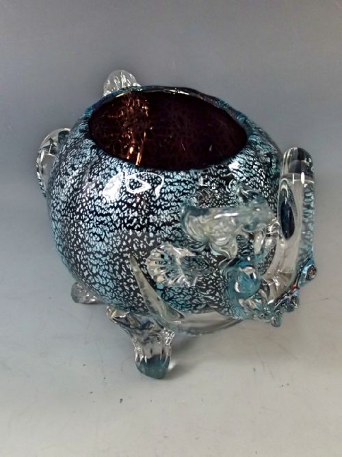 STEVENS WILLIAMS ROCKINGHAM BOWL APPLIED LIZARDS C1890 - ADDITIONAL PHOTO 1