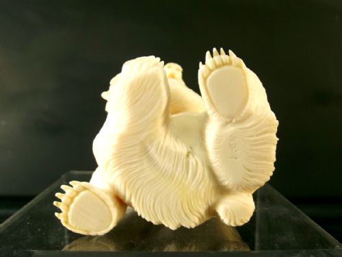 JAPANESE MEIJI PERIOD IVORY OKIMONO BEAR WITH TERRAPIN - ADDITIONAL PHOTO 6
