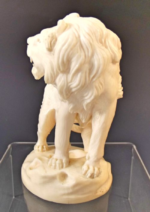 JAPANESE MEIJI PERIOD CARVED IVORY LION OKIMONO - ADDITIONAL PHOTO 2