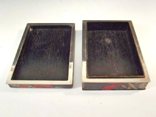 JAPANESE MEIJI PERIOD SILVER AND LACQUER BOX - ADDITIONAL PHOTO 4
