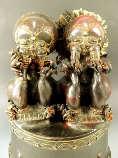 TRIBAL AFRICAN POTTERY FIGURINE CAMEROON C191O - ADDITIONAL PHOTO 1