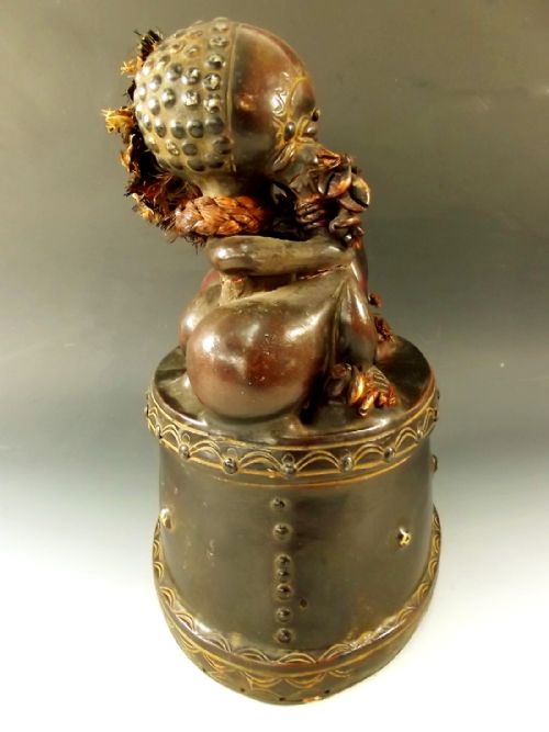 TRIBAL AFRICAN POTTERY FIGURINE CAMEROON C191O - ADDITIONAL PHOTO 4