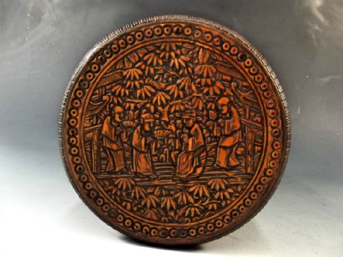 19TH CENTURY CHINESE CARVED BAMBOO BOX AND COVER - ADDITIONAL PHOTO 5