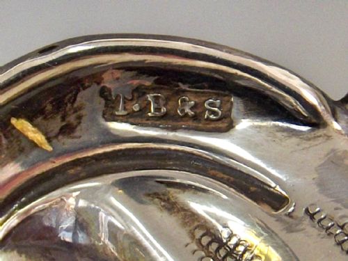 PAIR GREEN GLASS SILVER MOUNTED DECANTERS BY T BRADBURY SON 1838 - ADDITIONAL PHOTO 4