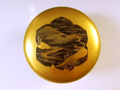 JAPANESE GOLD LACQUER NASHI GROUND KOGO - ADDITIONAL PHOTO 2