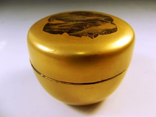 JAPANESE GOLD LACQUER NASHI GROUND KOGO - ADDITIONAL PHOTO 8